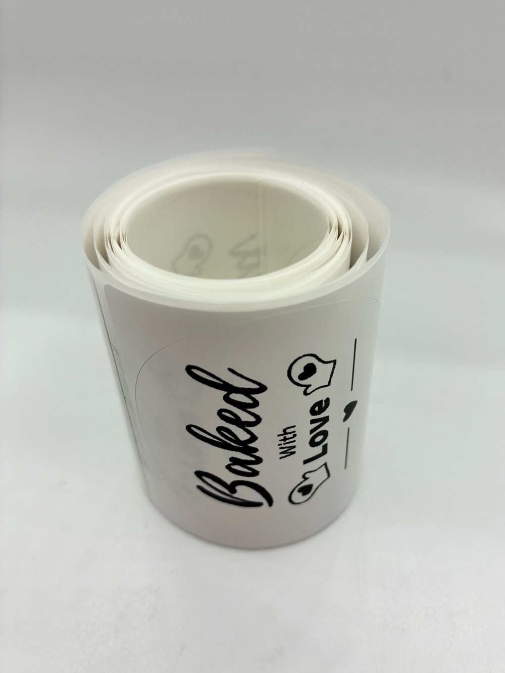 Baked With Love Round Stickers - Picture 2 of 2
